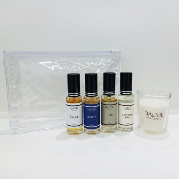 Kit Masculino com Necessaire + 4 Decantes