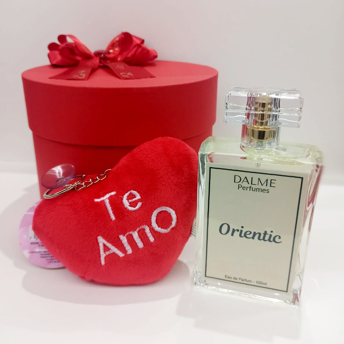 Kit Perfume Orientic  - Caixa redonda vermelha