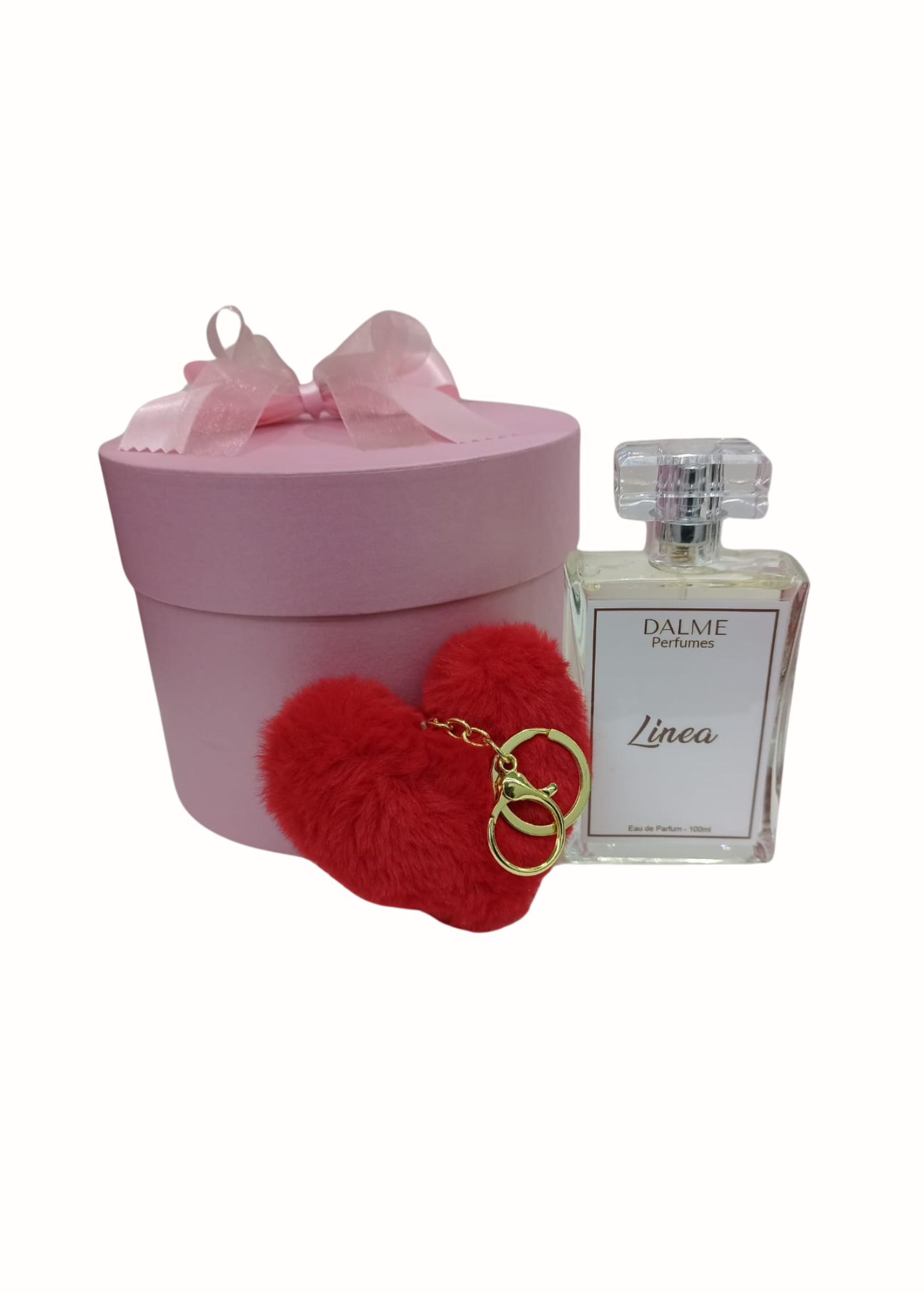 Kit Perfume Linea - Caixa redonda Rosa